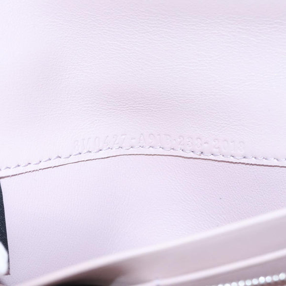 FENDI Peek A Boo Long Wallet Leather Pink 8M0427 Auth 105907V