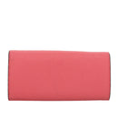 FENDI Peek A Boo Long Wallet Leather Pink 8M0427 Auth 105907V-2