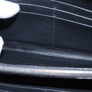 BOTTEGA VENETA INTRECCIATO Long Wallet Leather Black Auth 105910-20