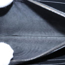 BOTTEGA VENETA INTRECCIATO Long Wallet Leather Black Auth 105910-10