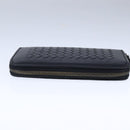 BOTTEGA VENETA INTRECCIATO Long Wallet Leather Black Auth 105910-5