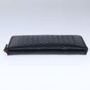 BOTTEGA VENETA INTRECCIATO Long Wallet Leather Black Auth 105910-6