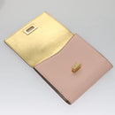 FENDI Peek A Boo Wallet Leather Pink Auth 105912V-17