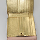 FENDI Peek A Boo Wallet Leather Pink Auth 105912V-19