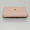 FENDI Peek A Boo Wallet Leather Pink Auth 105912V-5
