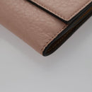 FENDI Peek A Boo Wallet Leather Pink Auth 105912V-14