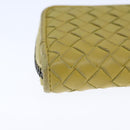 BOTTEGA VENETA INTRECCIATO Coin Purse Leather Yellow Auth 105913-16