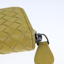 BOTTEGA VENETA INTRECCIATO Coin Purse Leather Yellow Auth 105913-7