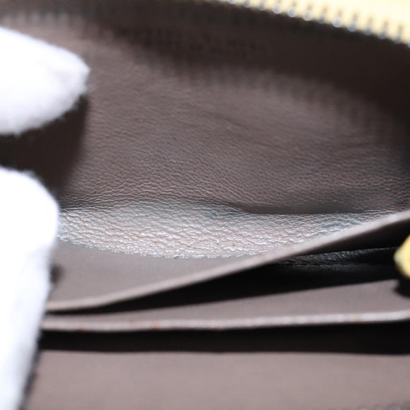 BOTTEGA VENETA INTRECCIATO Coin Purse Leather Yellow Auth 105913