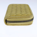 BOTTEGA VENETA INTRECCIATO Coin Purse Leather Yellow Auth 105913-4