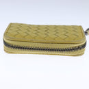 BOTTEGA VENETA INTRECCIATO Coin Purse Leather Yellow Auth 105913-5