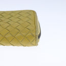 BOTTEGA VENETA INTRECCIATO Coin Purse Leather Yellow Auth 105913-15