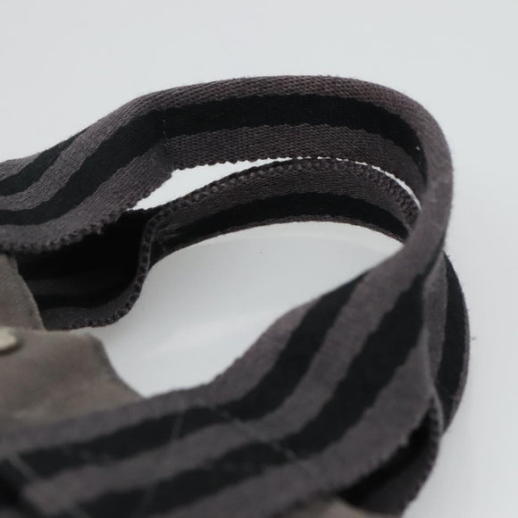 HERMES Fourre Tout PM Tote Bag Canvas Gray Auth 105922