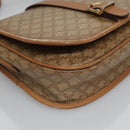 CELINE Macadam Canvas Shoulder Bag Beige Auth 105935-10