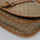 CELINE Macadam Canvas Shoulder Bag Beige Auth 105935-11