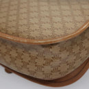 CELINE Macadam Canvas Shoulder Bag Beige Auth 105935-13