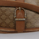 CELINE Macadam Canvas Shoulder Bag Beige Auth 105935-14