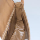 CELINE Macadam Canvas Shoulder Bag Beige Auth 105935-20