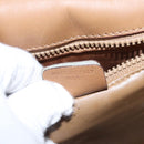 CELINE Macadam Canvas Shoulder Bag Beige Auth 105935-12