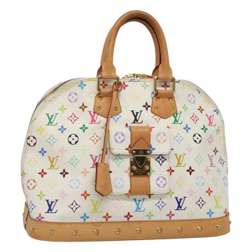 LOUIS VUITTON Monogram Multicolor Alma GM Hand Bag White M40441 LV Auth 105944AV