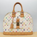 LOUIS VUITTON Monogram Multicolor Alma GM Hand Bag White M40441 LV Auth 105944AV-12