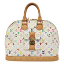 LOUIS VUITTON Monogram Multicolor Alma GM Hand Bag White M40441 LV Auth 105944AV-13