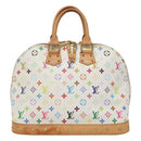 LOUIS VUITTON Monogram Multicolor Alma GM Hand Bag White M40441 LV Auth 105944AV-2