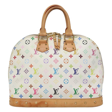 LOUIS VUITTON Monogram Multicolor Alma GM Hand Bag White M40441 LV Auth 105944AV - 0