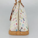 LOUIS VUITTON Monogram Multicolor Alma GM Hand Bag White M40441 LV Auth 105944AV-4