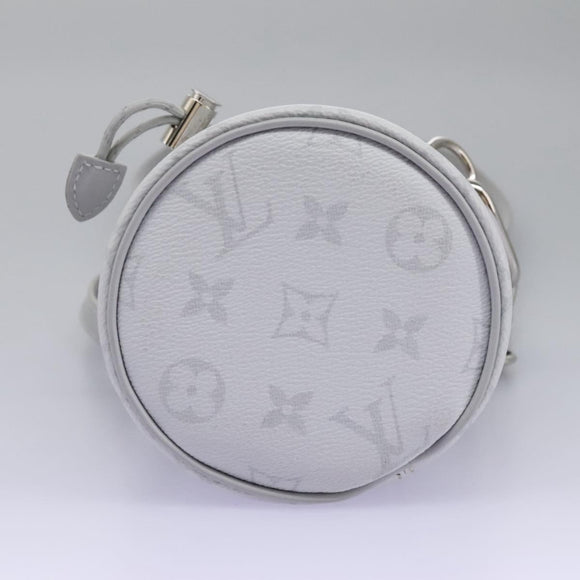 LOUIS VUITTON Monogram White Chalk Nanobag Shoulder Bag Gray M44631 Auth 105949SAM