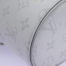 LOUIS VUITTON Monogram White Chalk Nanobag Shoulder Bag Gray M44631 Auth 105949A-15