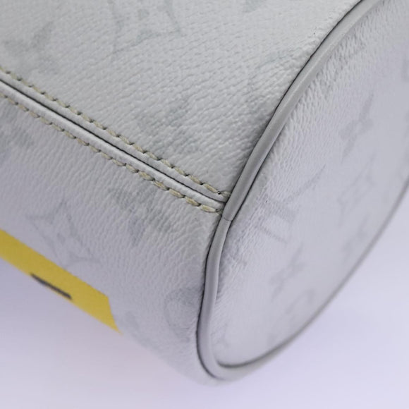 LOUIS VUITTON Monogram White Chalk Nanobag Shoulder Bag Gray M44631 Auth 105949A