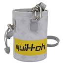 LOUIS VUITTON Monogram White Chalk Nanobag Shoulder Bag Gray M44631 Auth 105949A-13