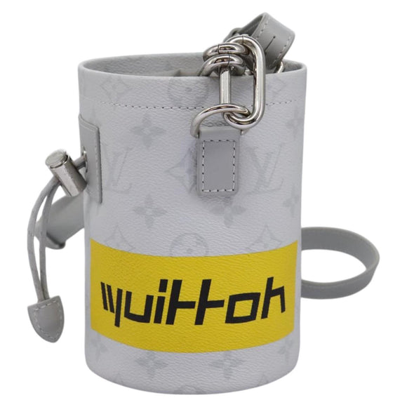 LOUIS VUITTON Monogram White Chalk Nanobag Shoulder Bag Gray M44631 Auth 105949A