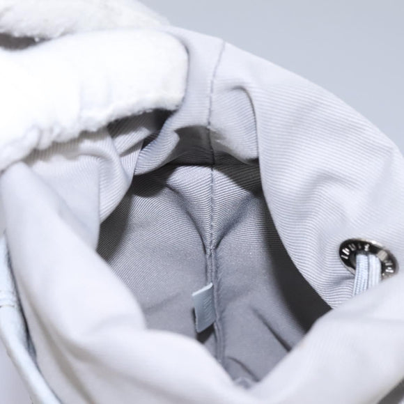 LOUIS VUITTON Monogram White Chalk Nanobag Shoulder Bag Gray M44631 Auth 105949A