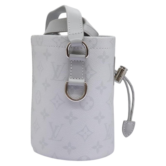 LOUIS VUITTON Monogram White Chalk Nanobag Shoulder Bag Gray M44631 Auth 105949A