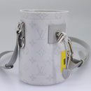 LOUIS VUITTON Monogram White Chalk Nanobag Shoulder Bag Gray M44631 Auth 105949SAM-3