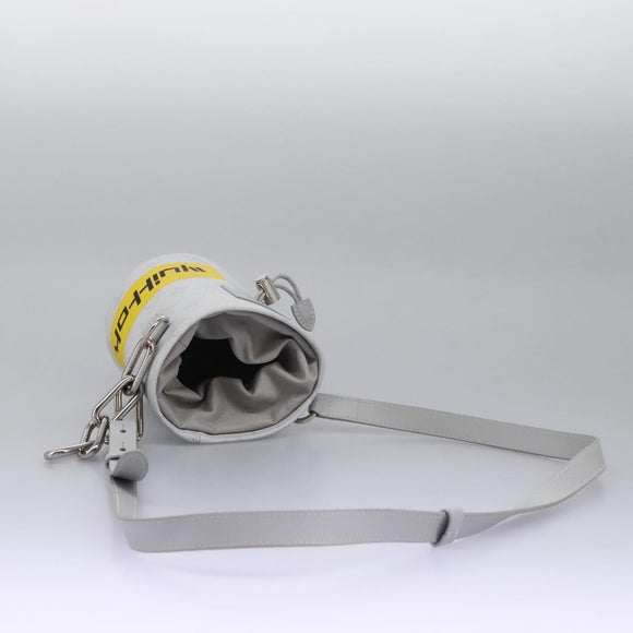 LOUIS VUITTON Monogram White Chalk Nanobag Shoulder Bag Gray M44631 Auth 105949A