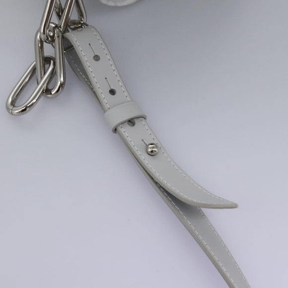 LOUIS VUITTON Monogram White Chalk Nanobag Shoulder Bag Gray M44631 Auth 105949A