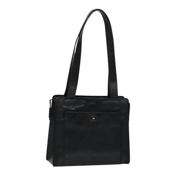 CHANEL Matelasse Shoulder Bag Leather Black CC Auth 105958