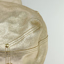 TIFFANY&Co. Reversible Tote Bag Leather Suede Gold Tone Auth 105966-14