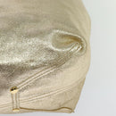 TIFFANY&Co. Reversible Tote Bag Leather Suede Gold Tone Auth 105966-16