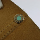 TIFFANY&Co. Reversible Tote Bag Leather Suede Gold Tone Auth 105966-11