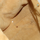 TIFFANY&Co. Reversible Tote Bag Leather Suede Gold Tone Auth 105966-18