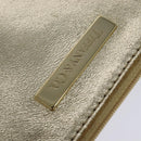 TIFFANY&Co. Reversible Tote Bag Leather Suede Gold Tone Auth 105966-23