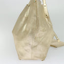 TIFFANY&Co. Reversible Tote Bag Leather Suede Gold Tone Auth 105966-3
