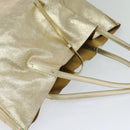TIFFANY&Co. Reversible Tote Bag Leather Suede Gold Tone Auth 105966-6