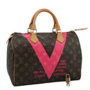 LOUIS VUITTON Monogram V Line Speedy 30 Hand Bag M41533 LV Auth 105968A-1
