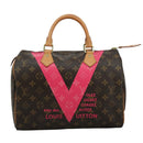 LOUIS VUITTON Monogram V Line Speedy 30 Hand Bag M41533 LV Auth 105968A-2