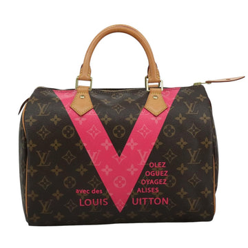 LOUIS VUITTON Monogram V Line Speedy 30 Hand Bag M41533 LV Auth 105968A - 0